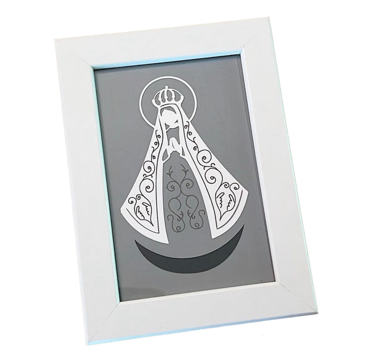 Cuadro de Virgen en Papel 5 x 7"/ Paquete de 10 piezas