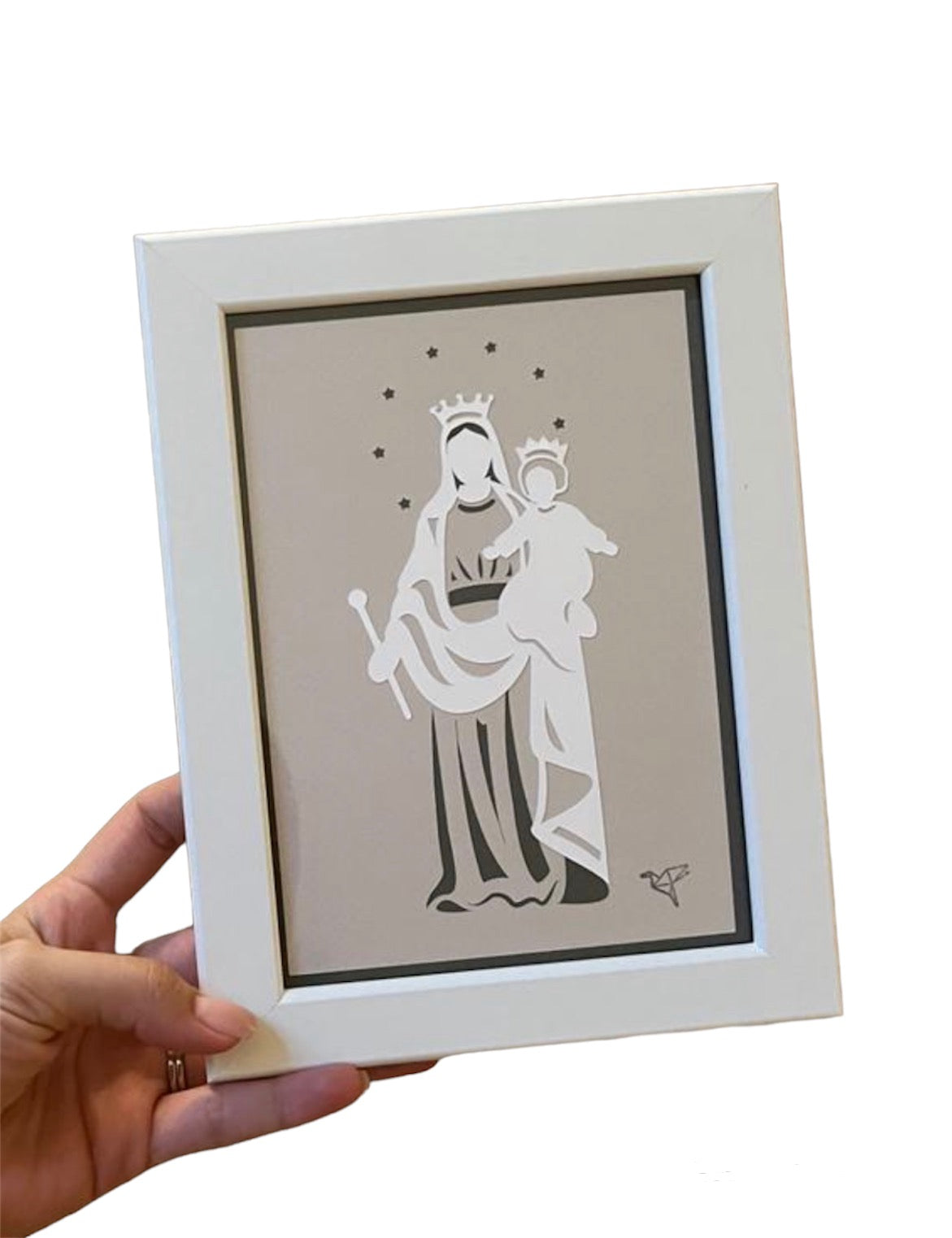 Cuadro de Virgen en Papel 5 x 7"/ Paquete de 10 piezas