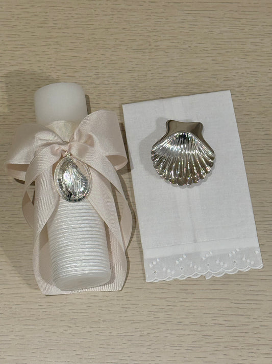 Set de Bautizo con Medalla de la Virgen Milagrosa