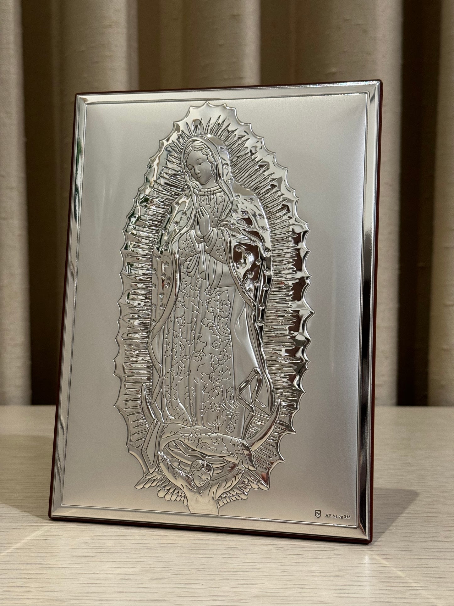 Cuadro Virgen de Guadalupe Plata .925