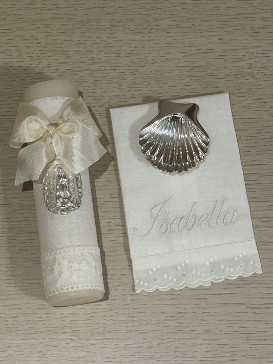 Set de Bautizo con Medalla de la Virgen de Guadalupe - Personalizado