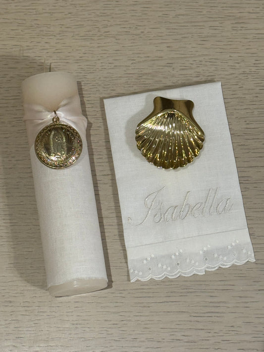 Set de Bautizo con Medalla de la Virgen de Guadalupe - Personalizado