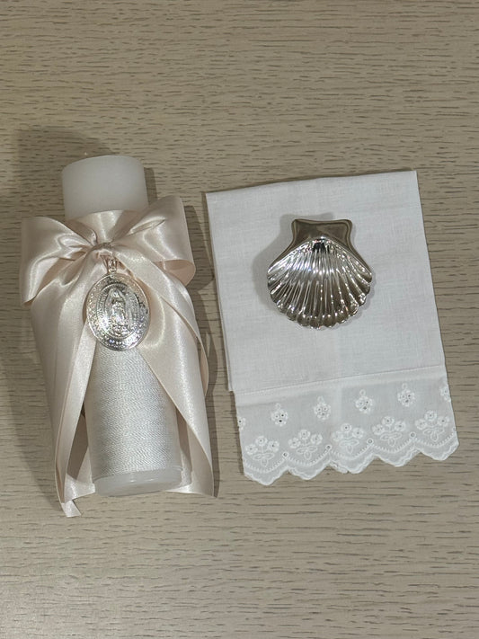 Set de Bautizo con Medalla de la Virgen de Guadalupe