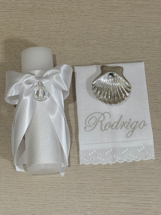 Set de Bautizo con Medalla de la Virgen de Guadalupe - Personalizado