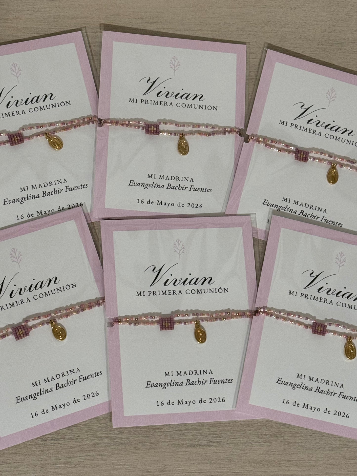Pulsera doble Medalla y Cruz / Paquete de 10 piezas