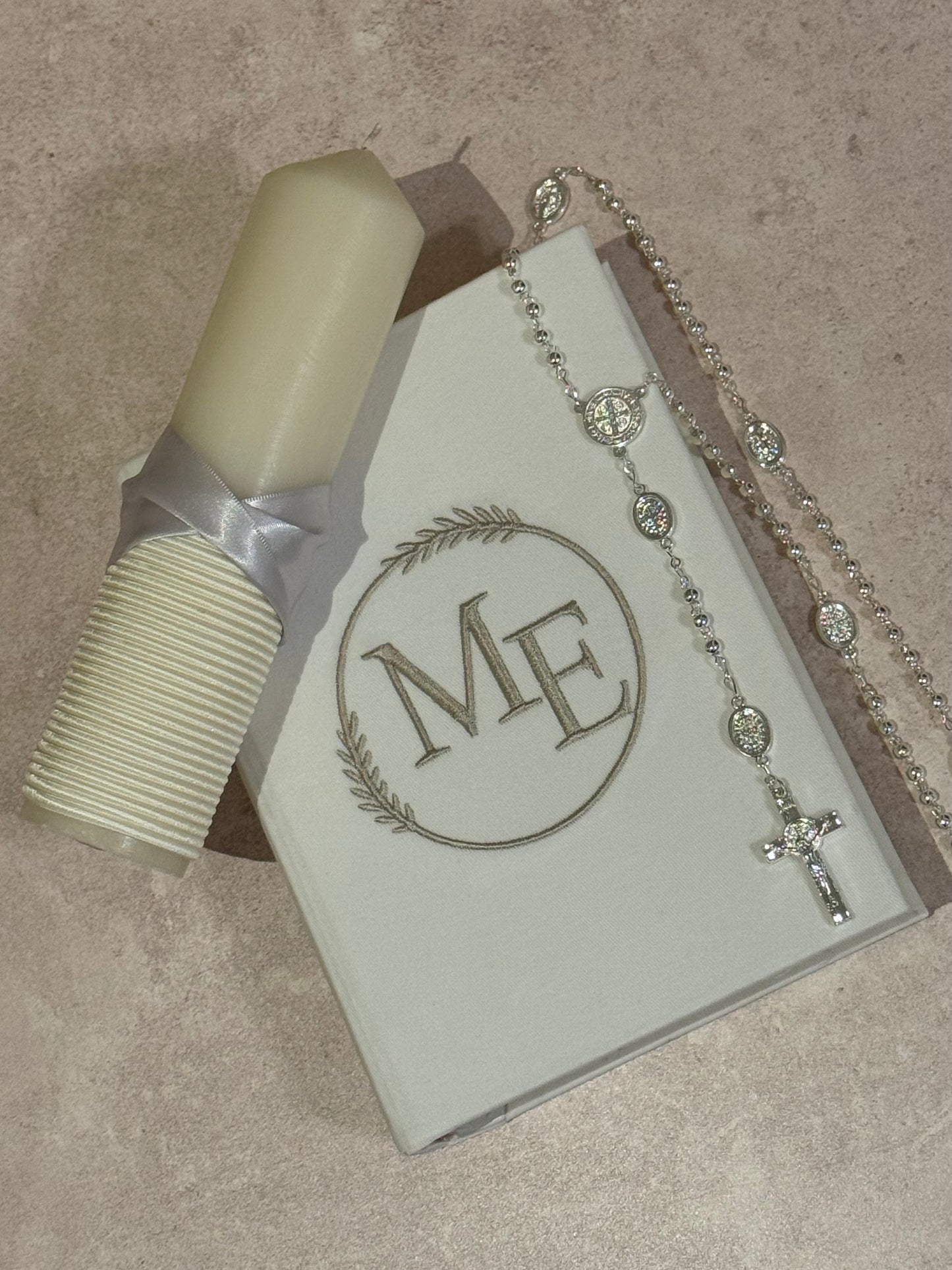Set de Bodas/ Vela, Biblia y Rosario