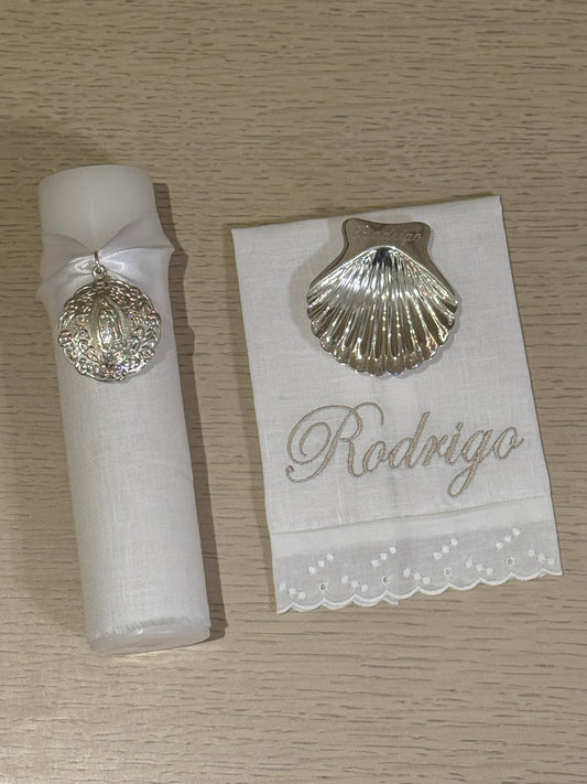 Set de Bautizo con Medalla de la Virgen de Guadalupe - Personalizado