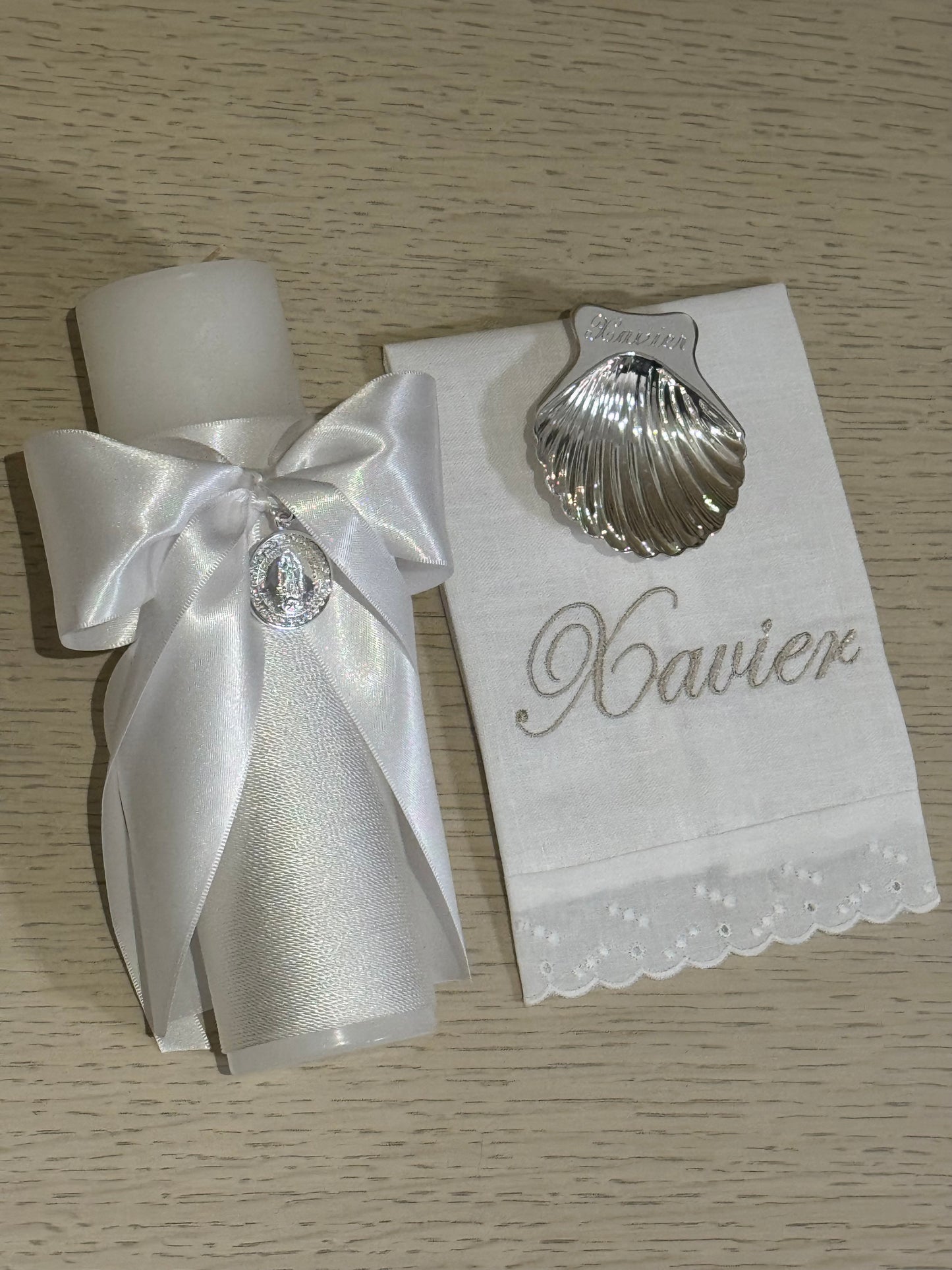 Set de Bautizo con Medalla de la Virgen de Guadalupe - Personalizado