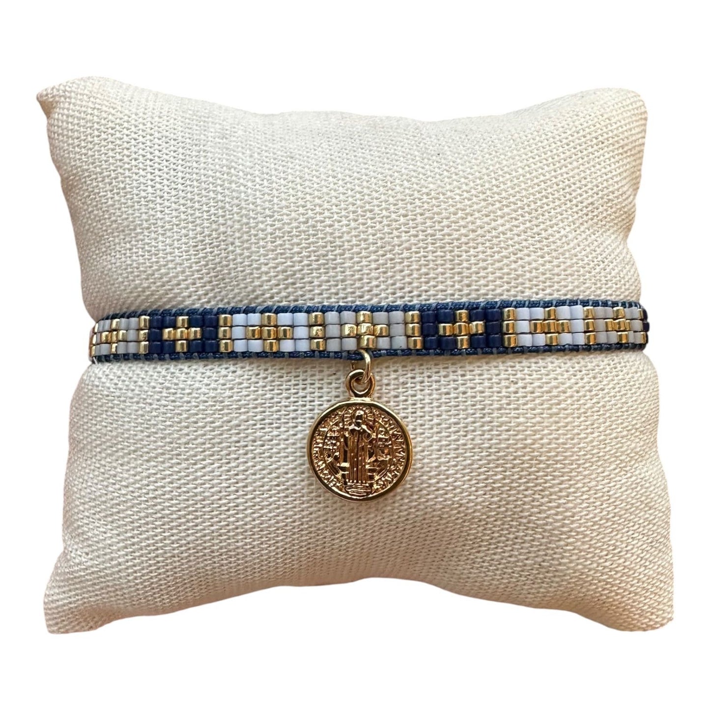 Pulsera brazalete de San Benito / Paquete de 10 piezas