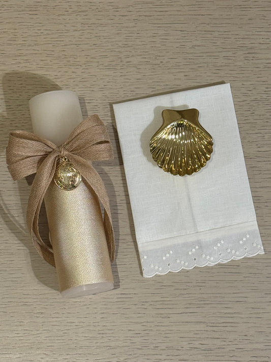 Set de Bautizo con Medalla de San Benito