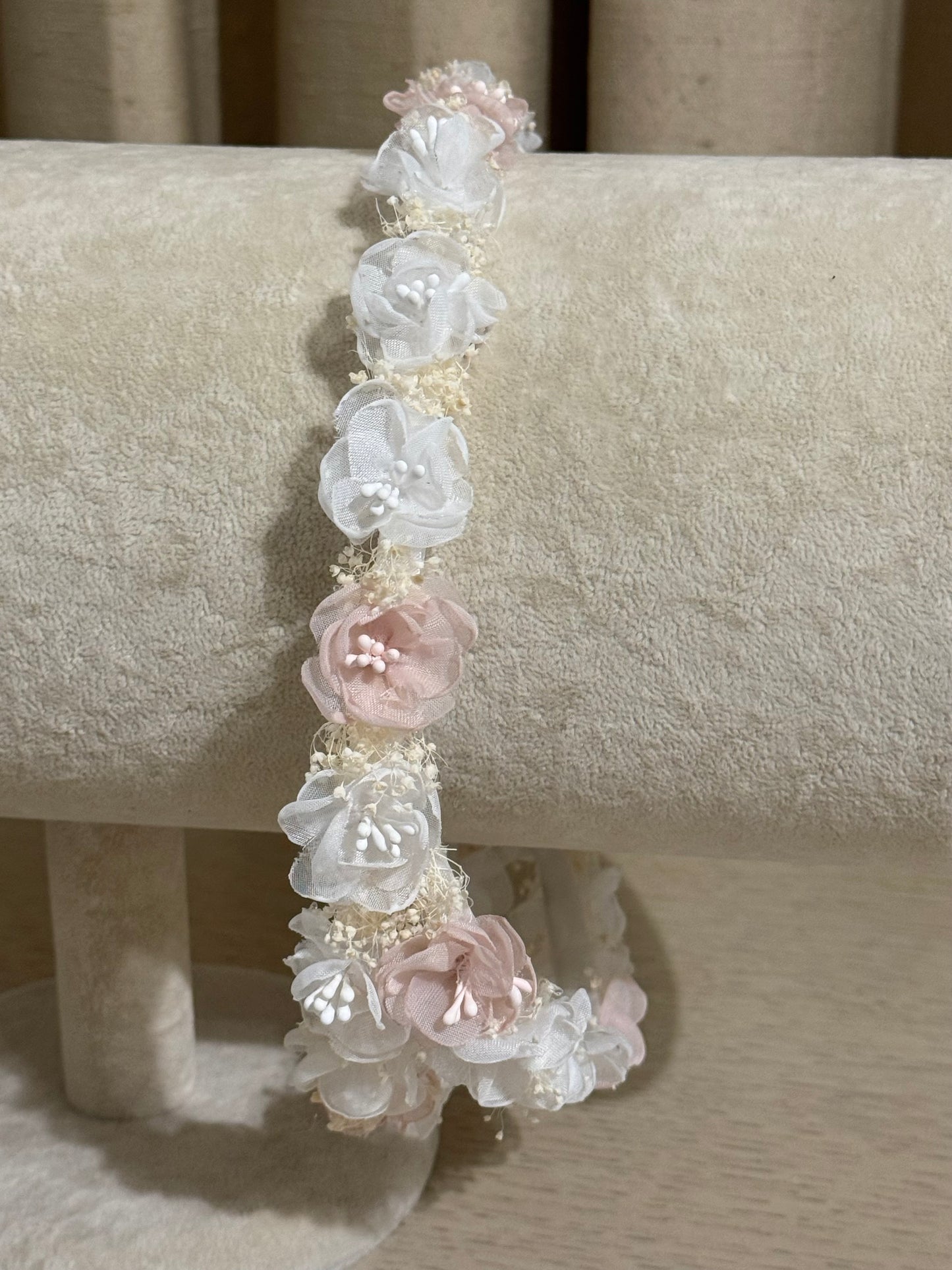 Corona flores Carola - Rosa