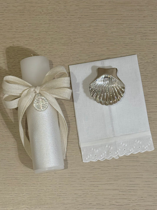 Set de Bautizo con Medalla de San Benito