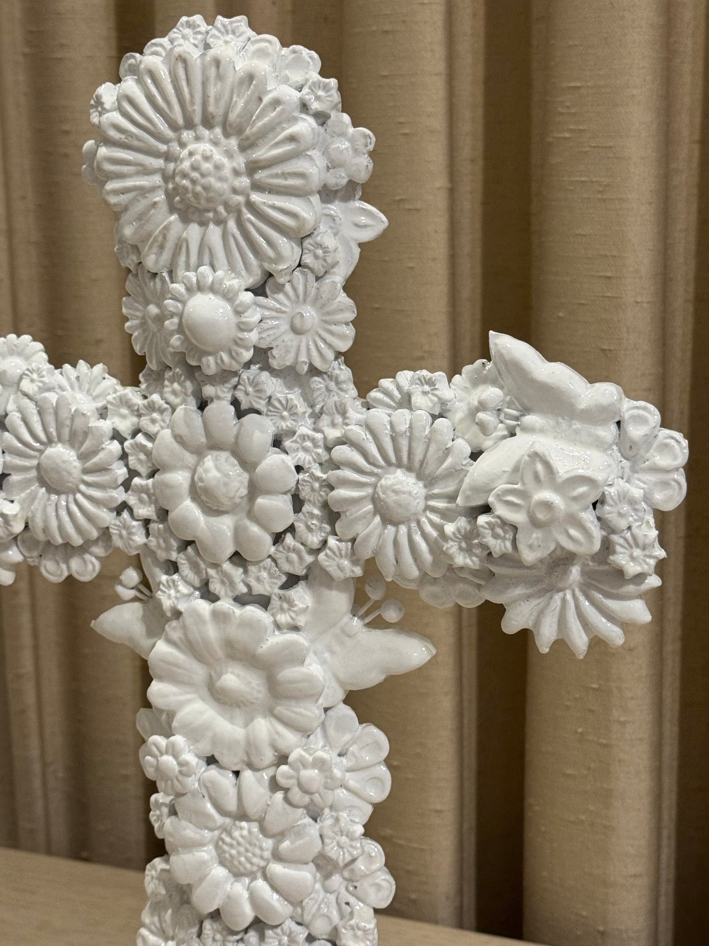 Cruz de Barro Vidriado 38 cm