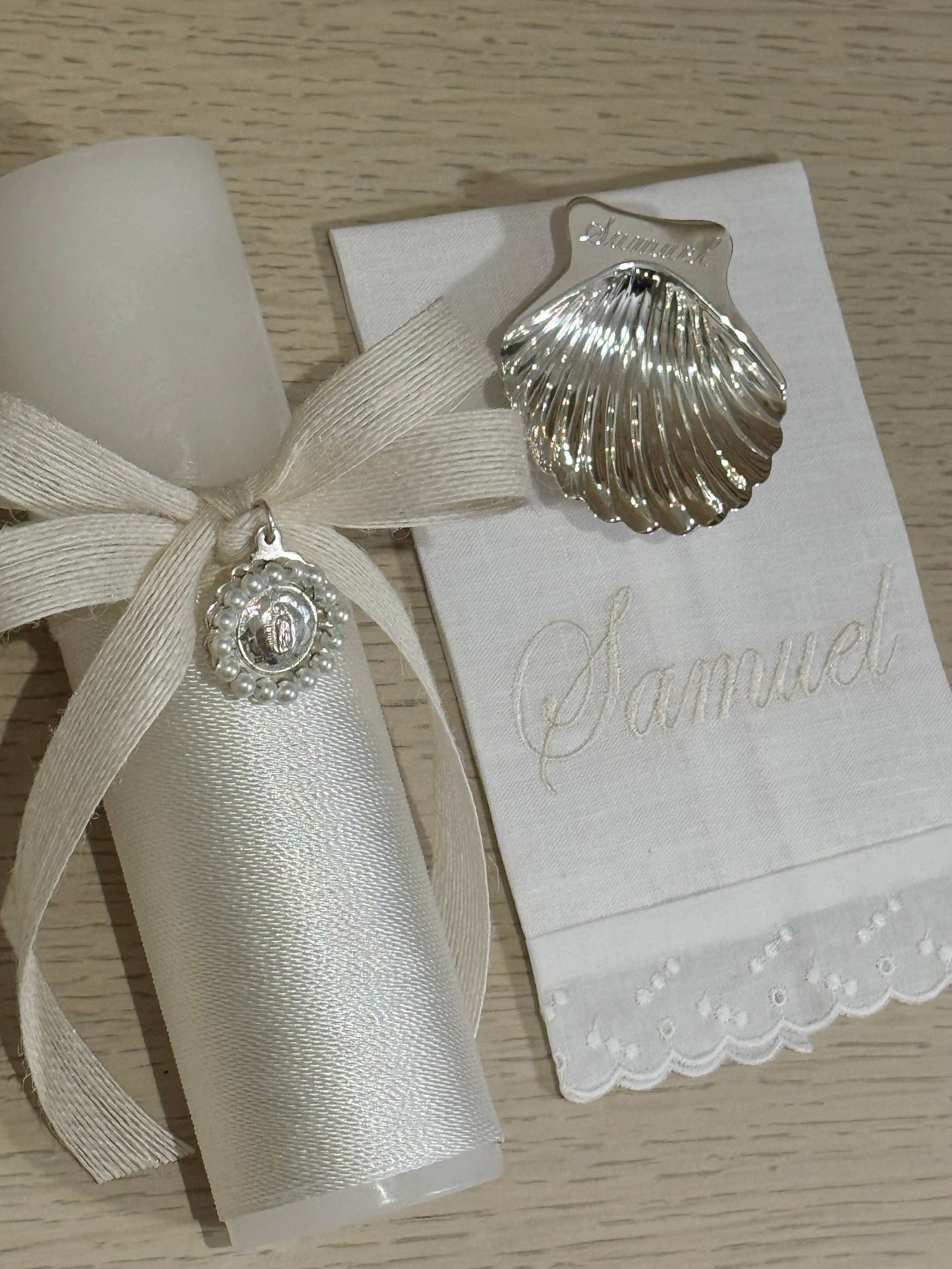 Set de Bautizo con Medalla de la Virgen de Guadalupe - Personalizado