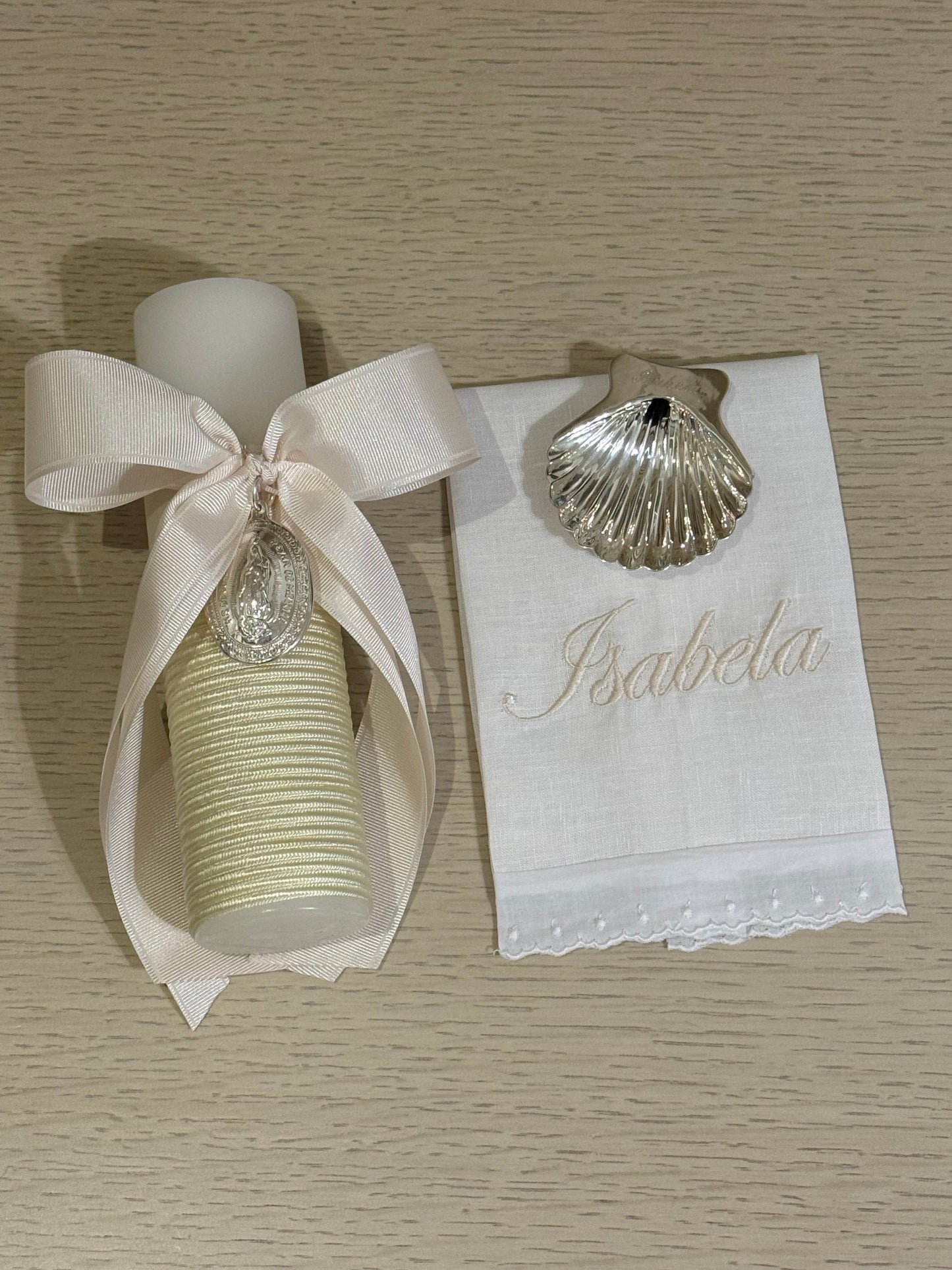 Kit de Bautizo con Medalla de la Virgen de Guadalupe - Personalizado
