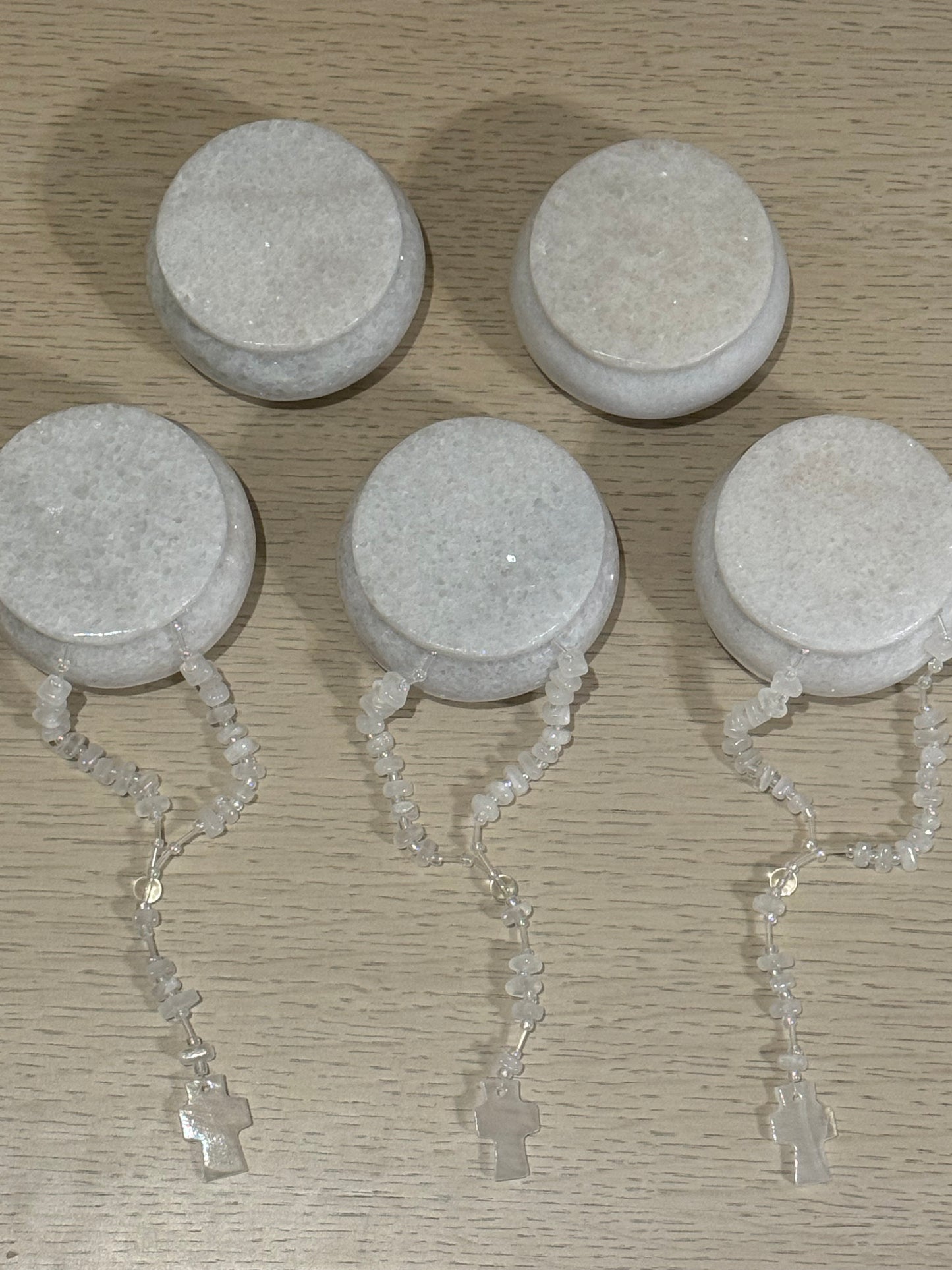 Alhajero de Mármol y Rosario de Ónix / Paquete de 10 piezas