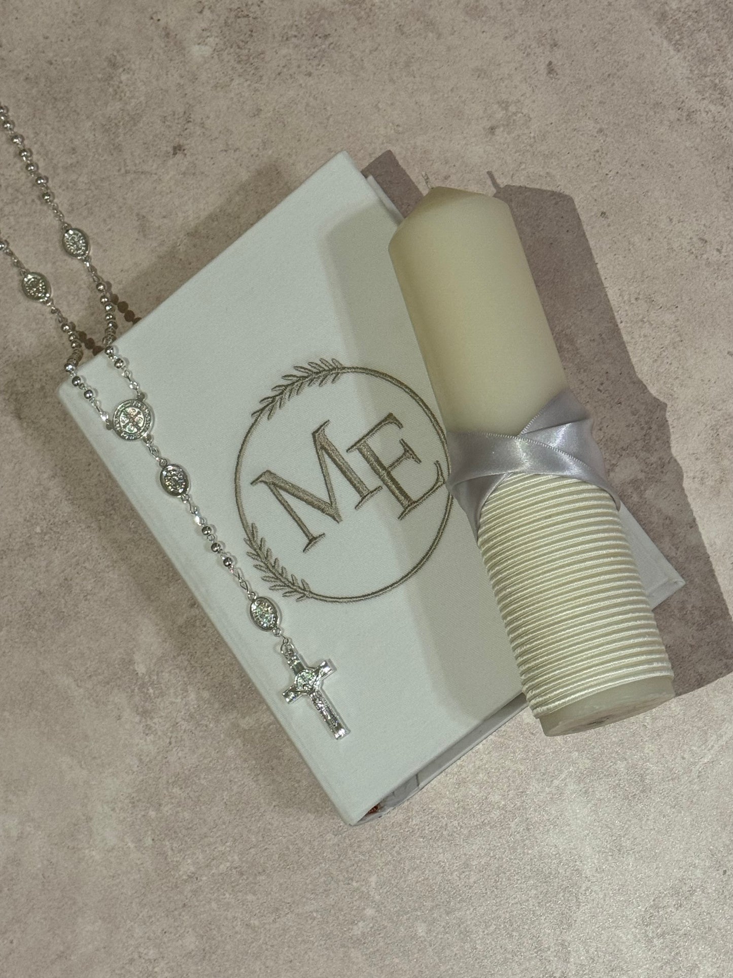 Set de Bodas/ Vela, Biblia y Rosario