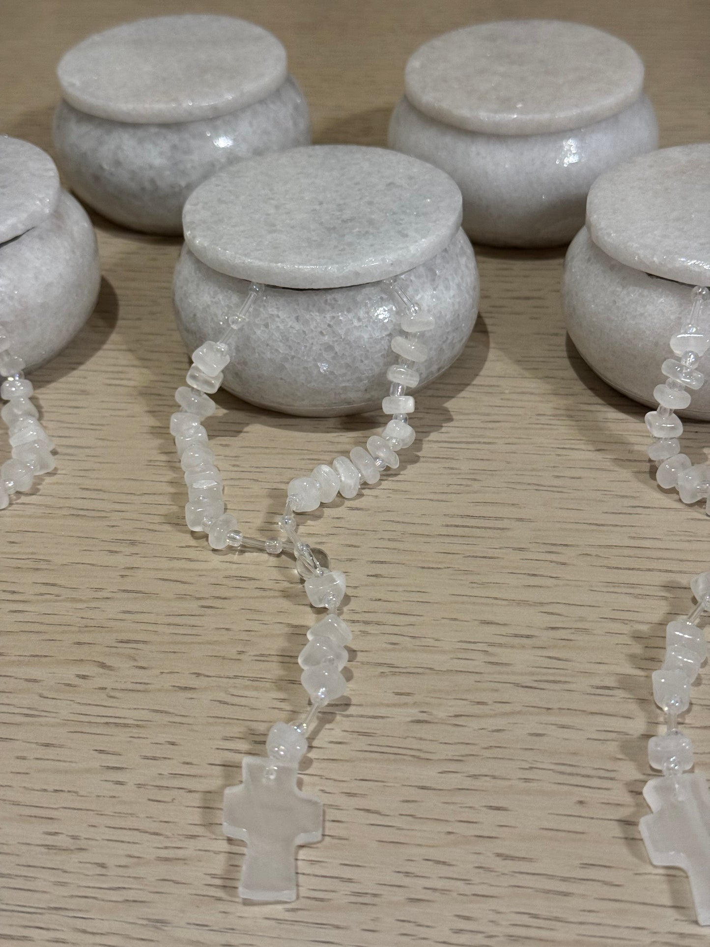 Alhajero de Mármol y Rosario de Ónix / Paquete de 10 piezas