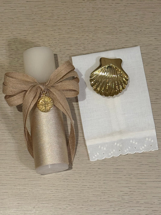 Set de Bautizo con Medalla de San Benito