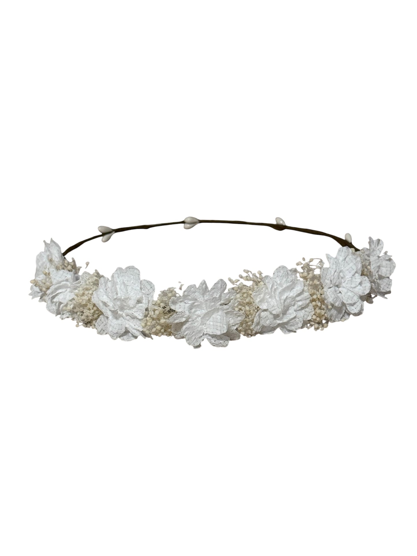 Corona flores Cloe - Blanca