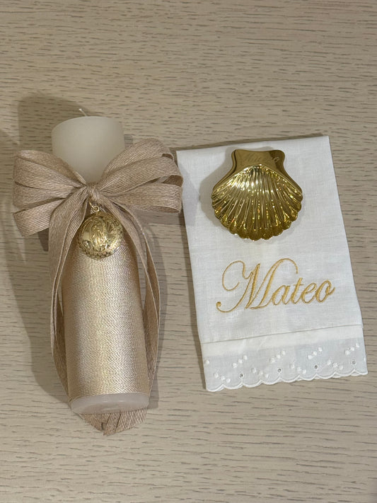 Set de Bautizo con Medalla de la Virgen de Guadalupe - Personalizado