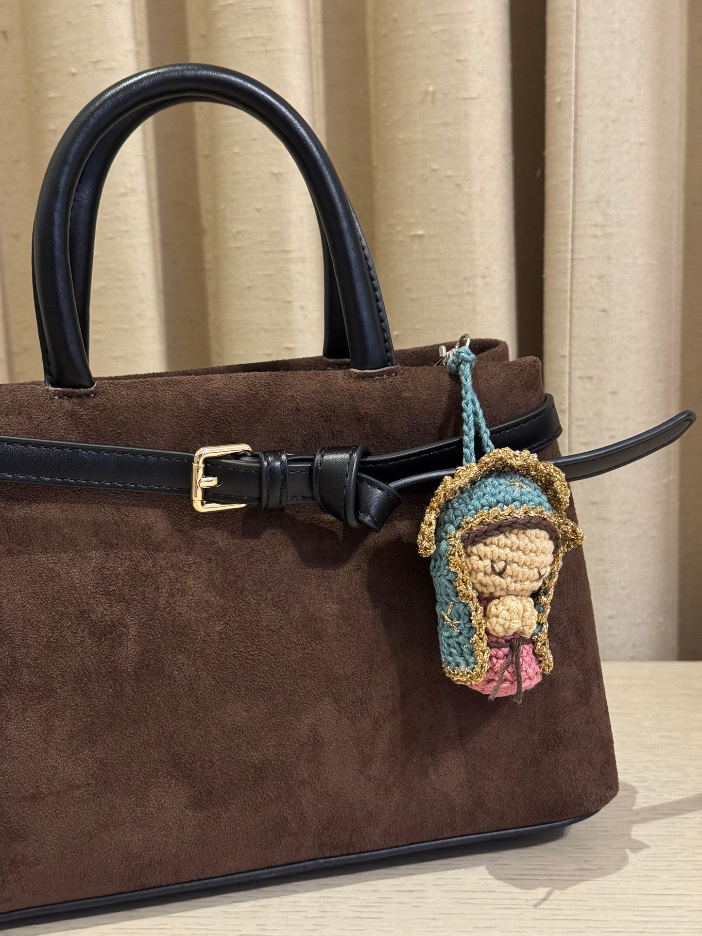 Llavero Virgen de Guadalupe Crochet / Paquete de 10 piezas