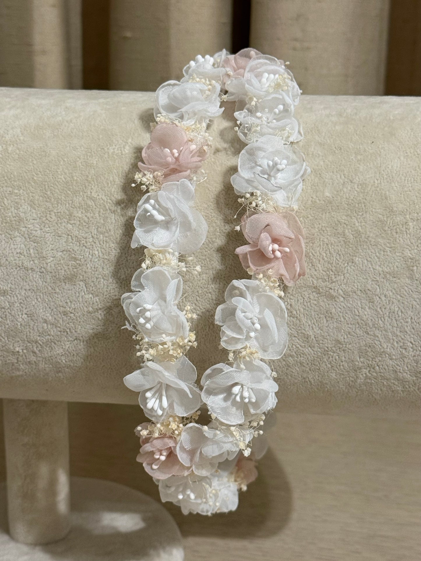 Corona flores Carola - Rosa