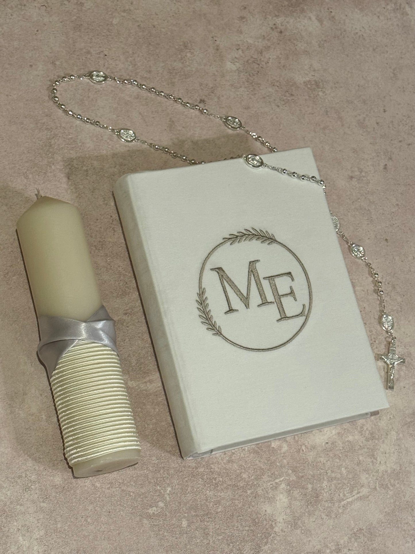 Set de Bodas/ Vela, Biblia y Rosario