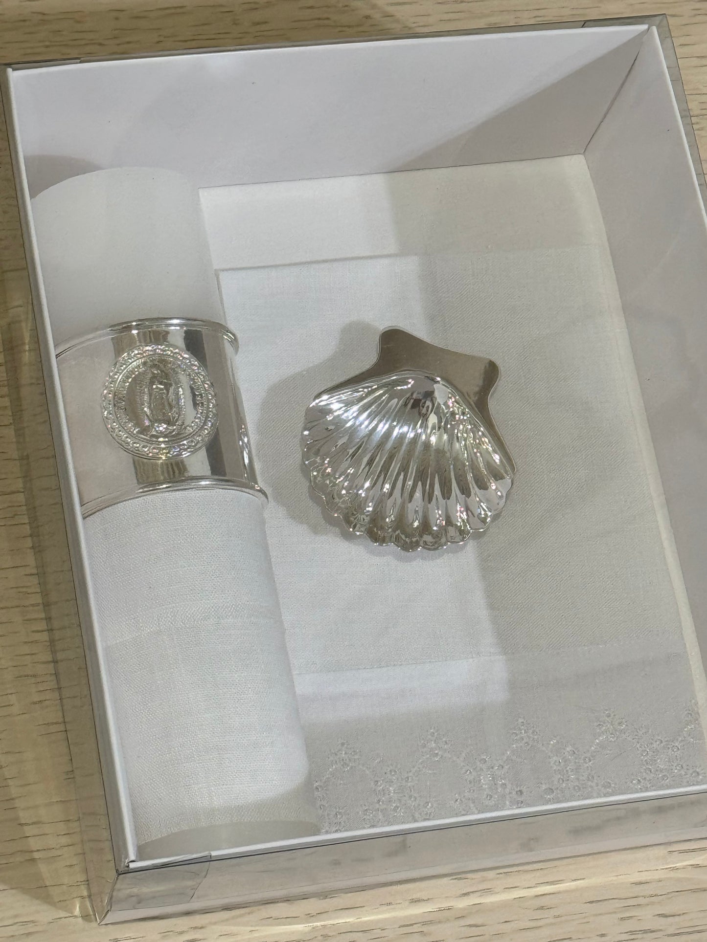 Kit de Bautizo con Anillo de la Virgen de Guadalupe