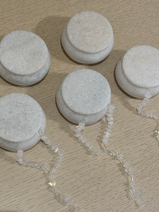 Alhajero de Mármol y Rosario de Ónix / Paquete de 10 piezas