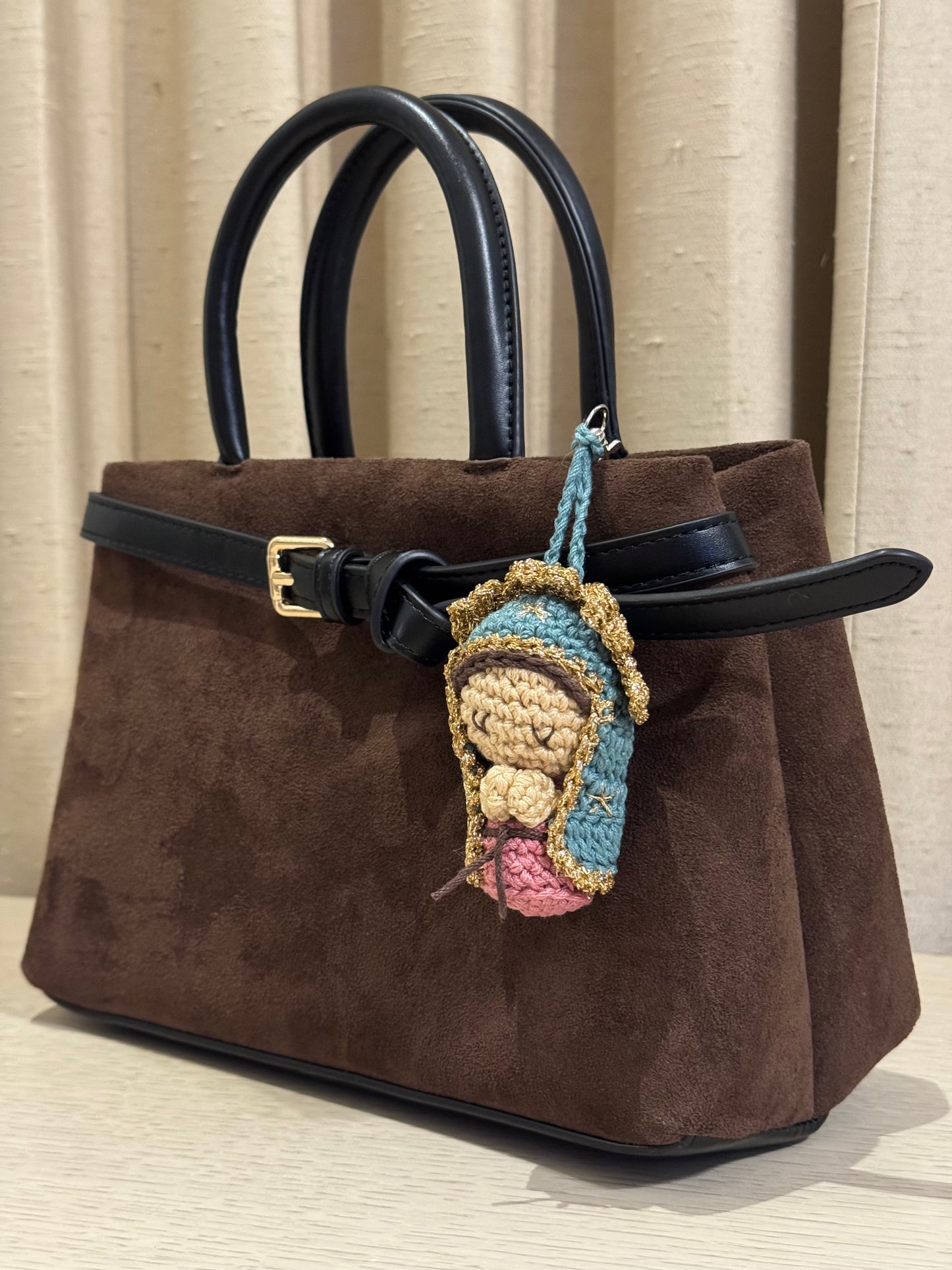 Llavero Virgen de Guadalupe Crochet / Paquete de 10 piezas