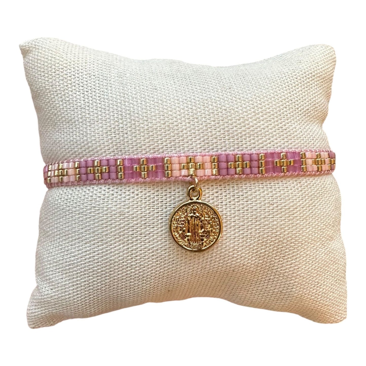 Pulsera brazalete de San Benito / Paquete de 10 piezas