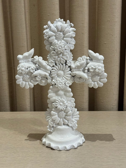 Cruz de Barro Vidriado 30 cm