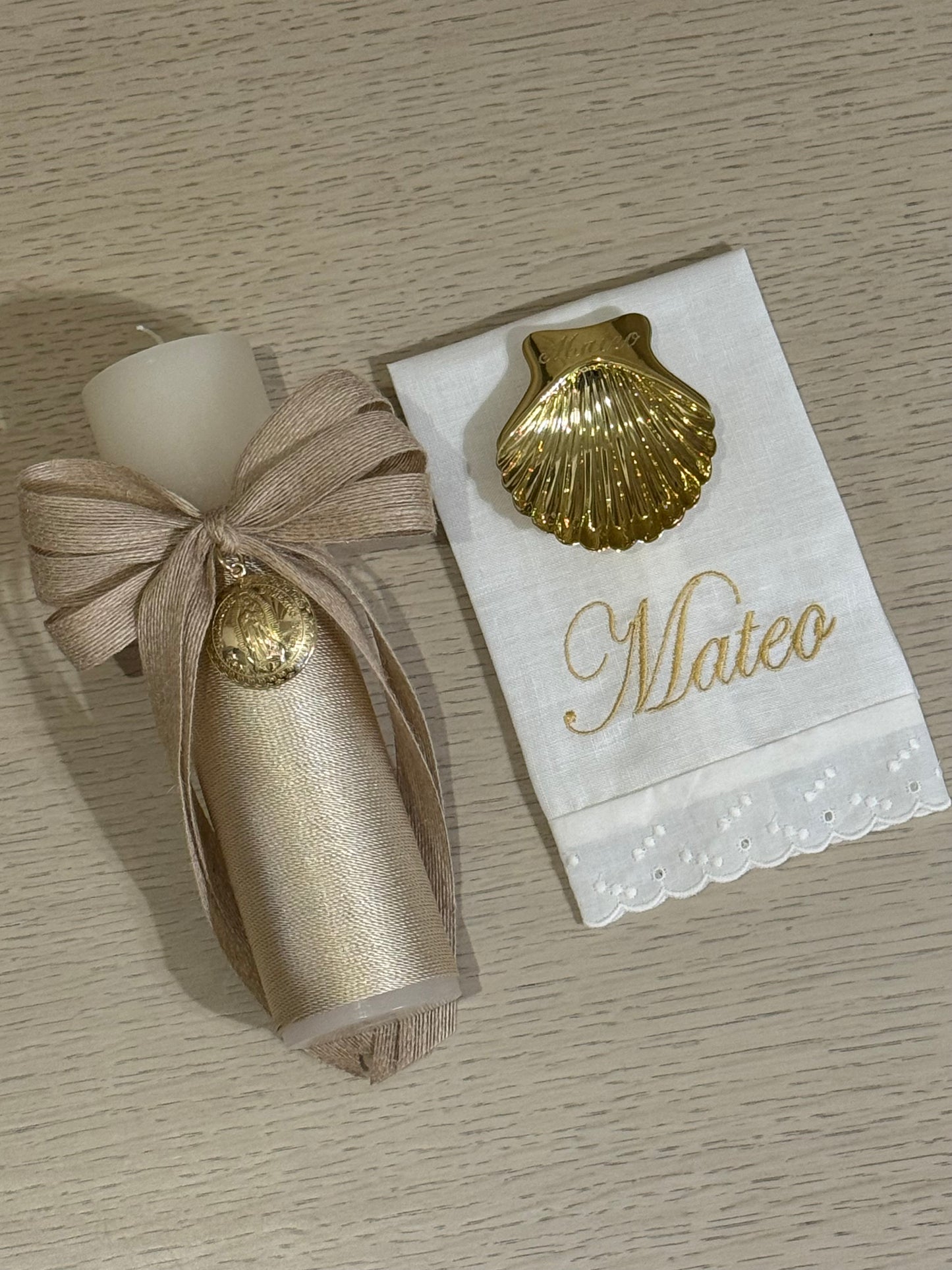 Set de Bautizo con Medalla de la Virgen de Guadalupe - Personalizado