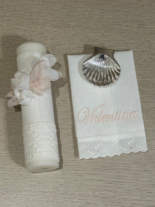 Kit de Bautizo Flores - Personalizado