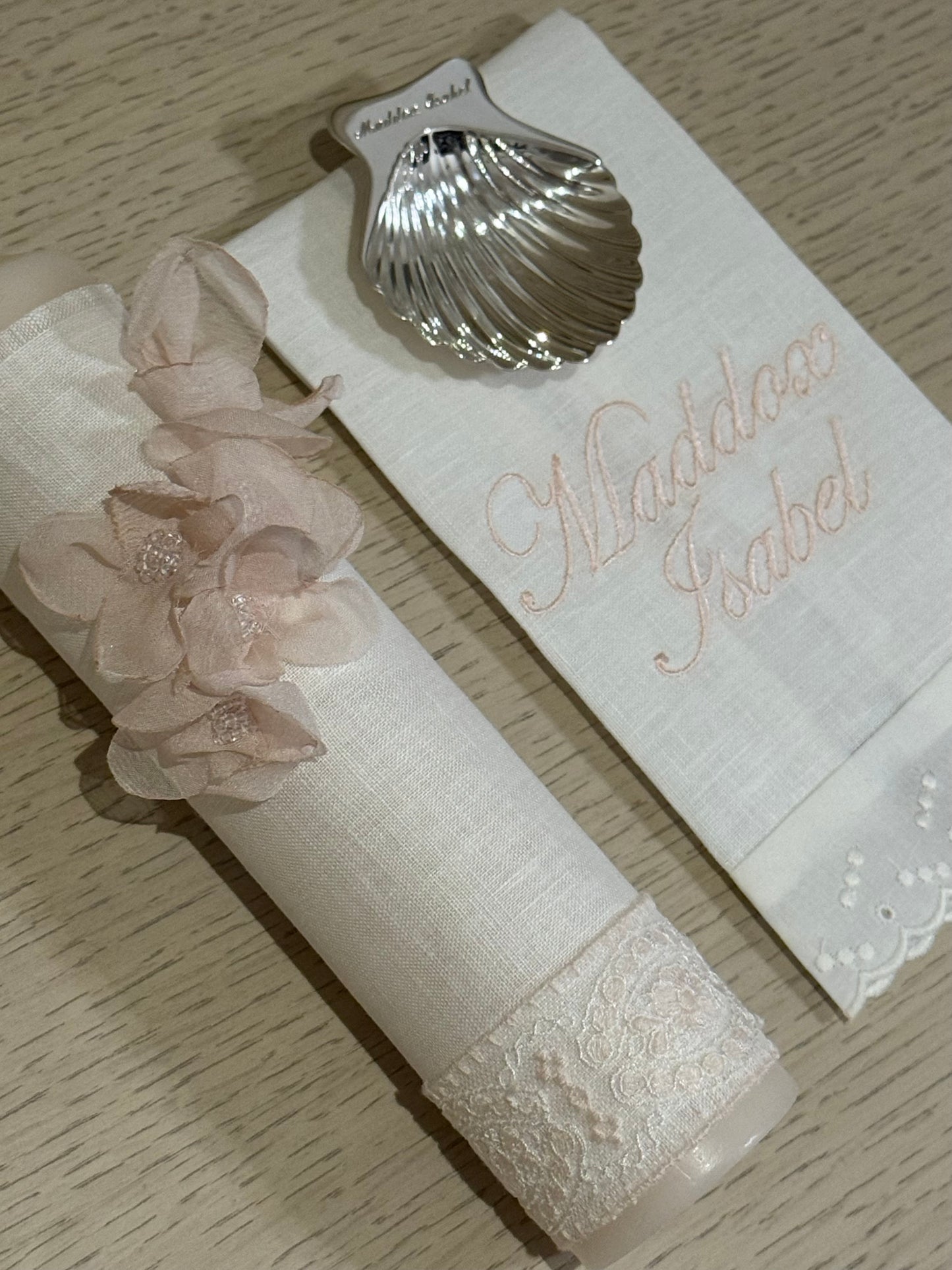 Set de Bautizo Flores - Personalizado