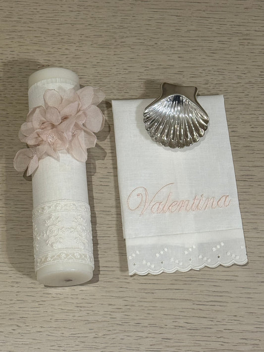 Kit de Bautizo Flores - Personalizado