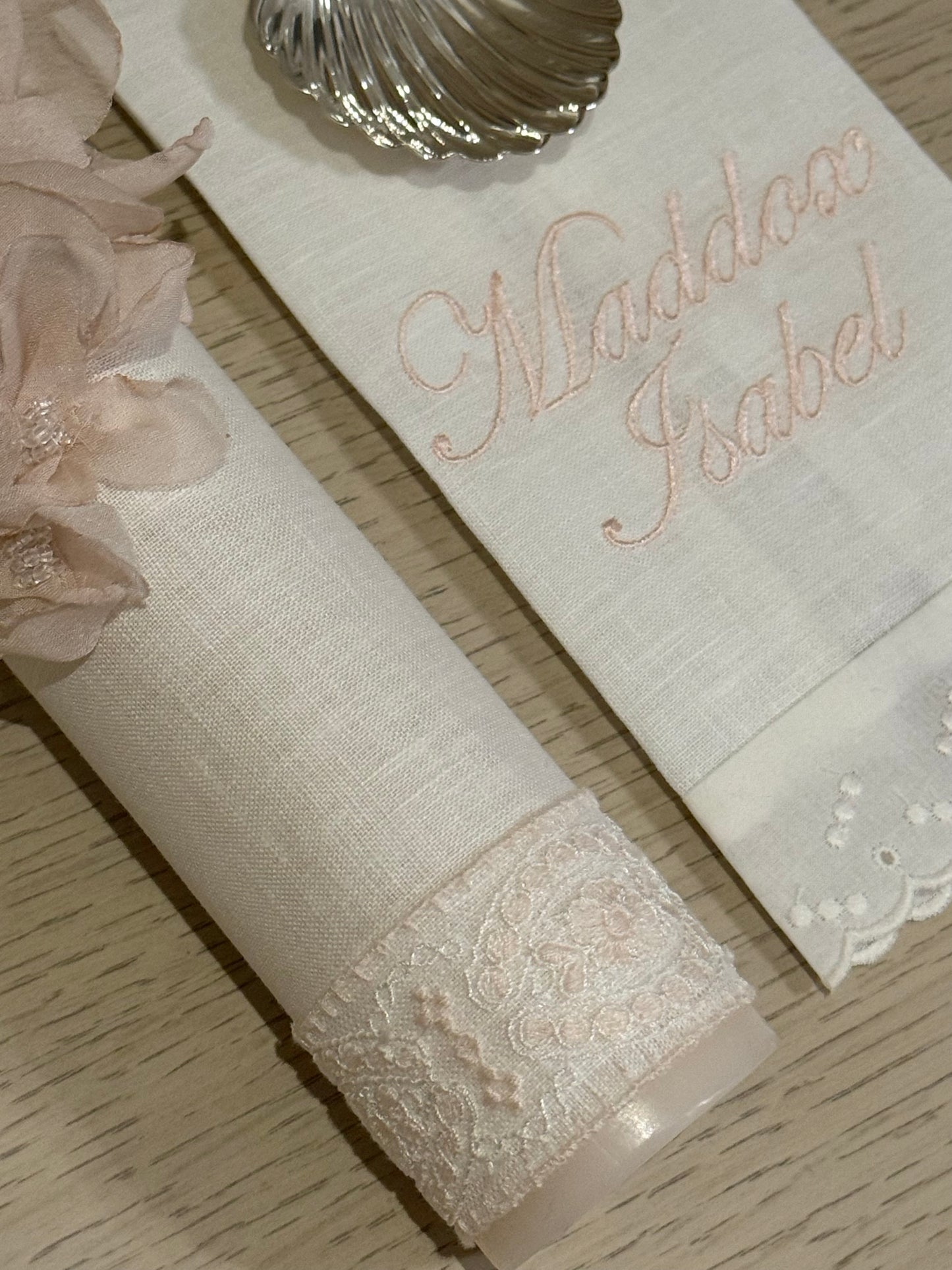 Set de Bautizo Flores - Personalizado