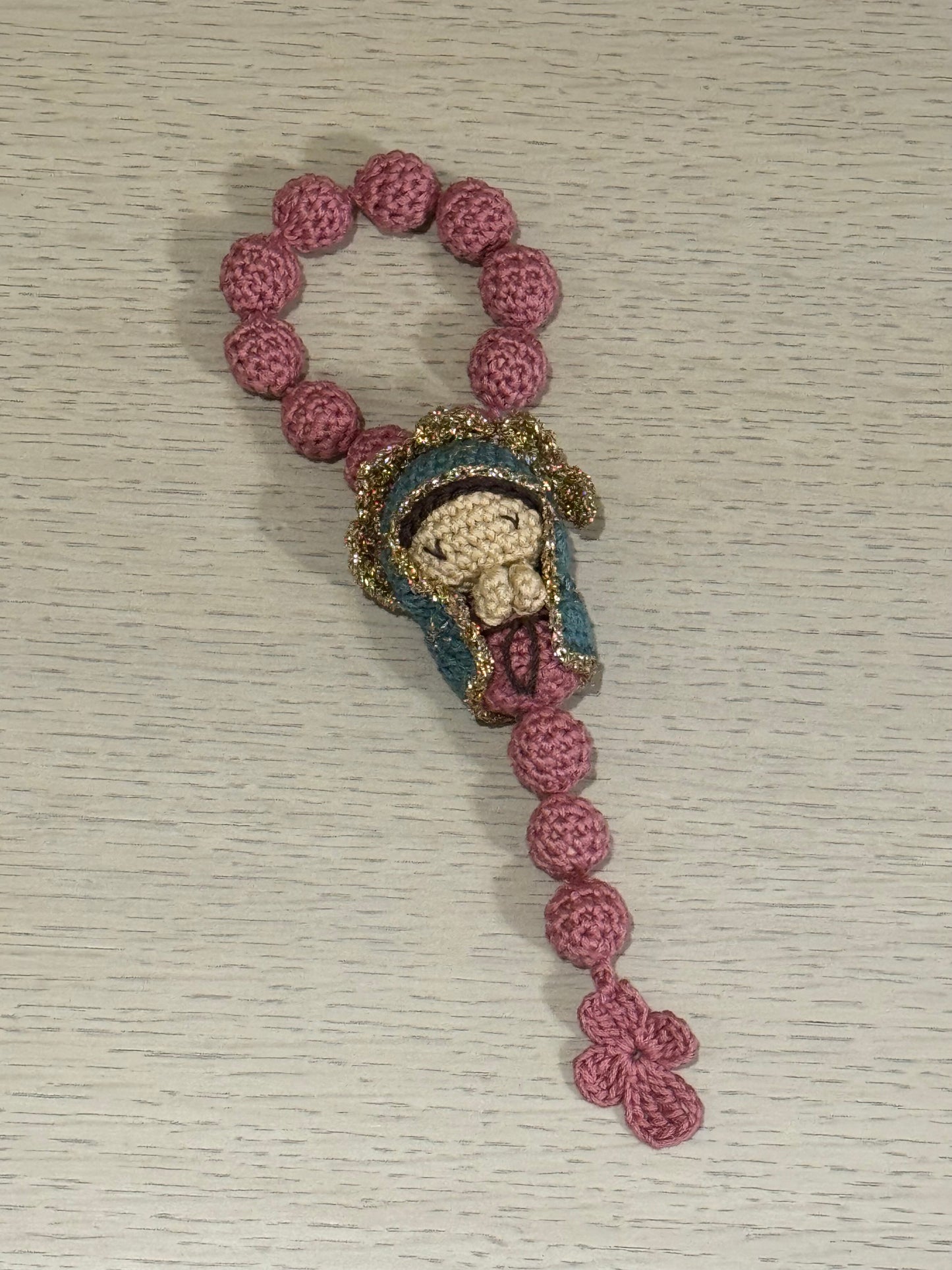 Decenario Virgen de Guadalupe Crochet / Paquete de 10 piezas