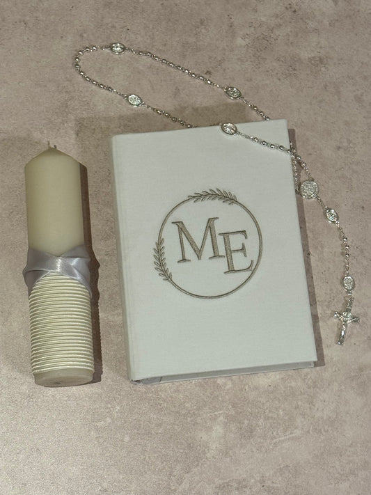 Set de Bodas/ Vela, Biblia y Rosario