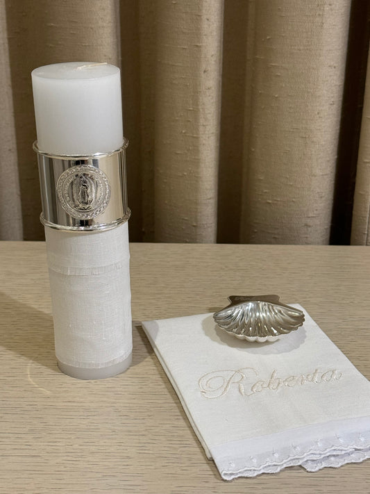 Kit de Bautizo con Anillo de la Virgen de Guadalupe - Personalizado