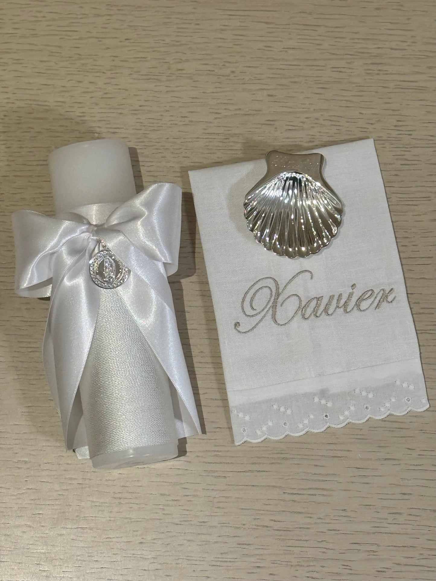 Set de Bautizo con Medalla de la Virgen de Guadalupe - Personalizado