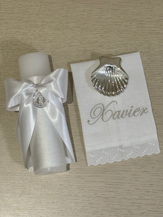 Set de Bautizo con Medalla de la Virgen de Guadalupe - Personalizado