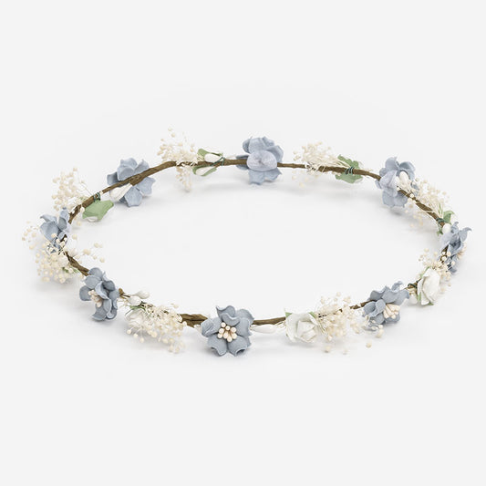 Corona flores pequeñas Penélope - Azul
