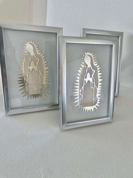 Cuadro de Virgen de Guadalupe en Papel 6 x 8"/ Paquete de 10 piezas