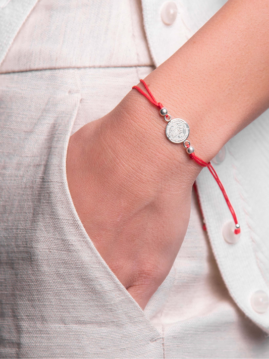 Pulsera Hilo San Benito de Plata