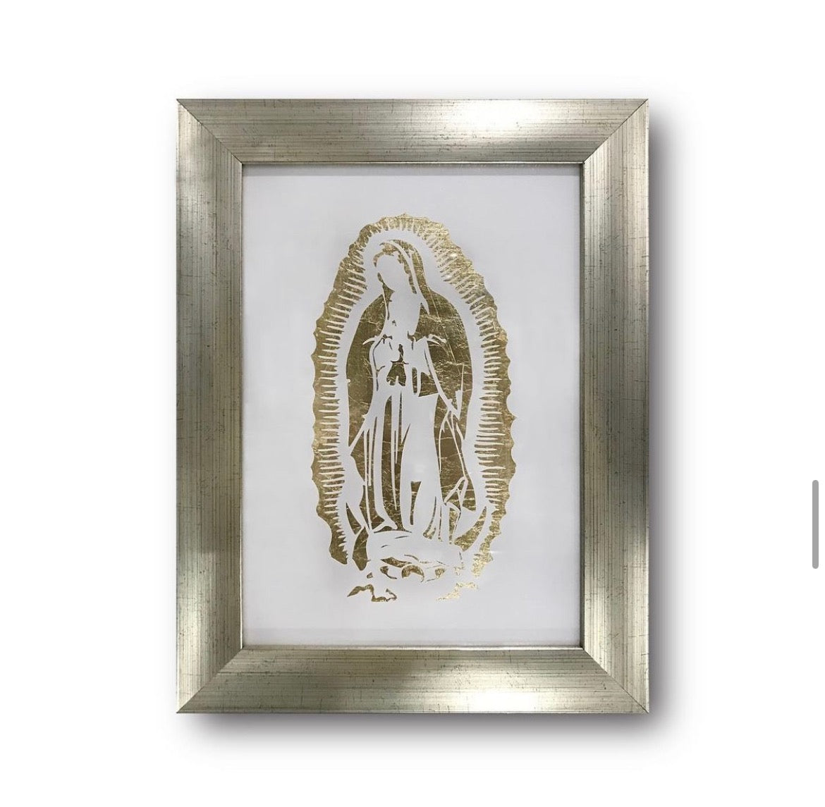 Cuadro Virgen de Guadalupe Hoja de Oro