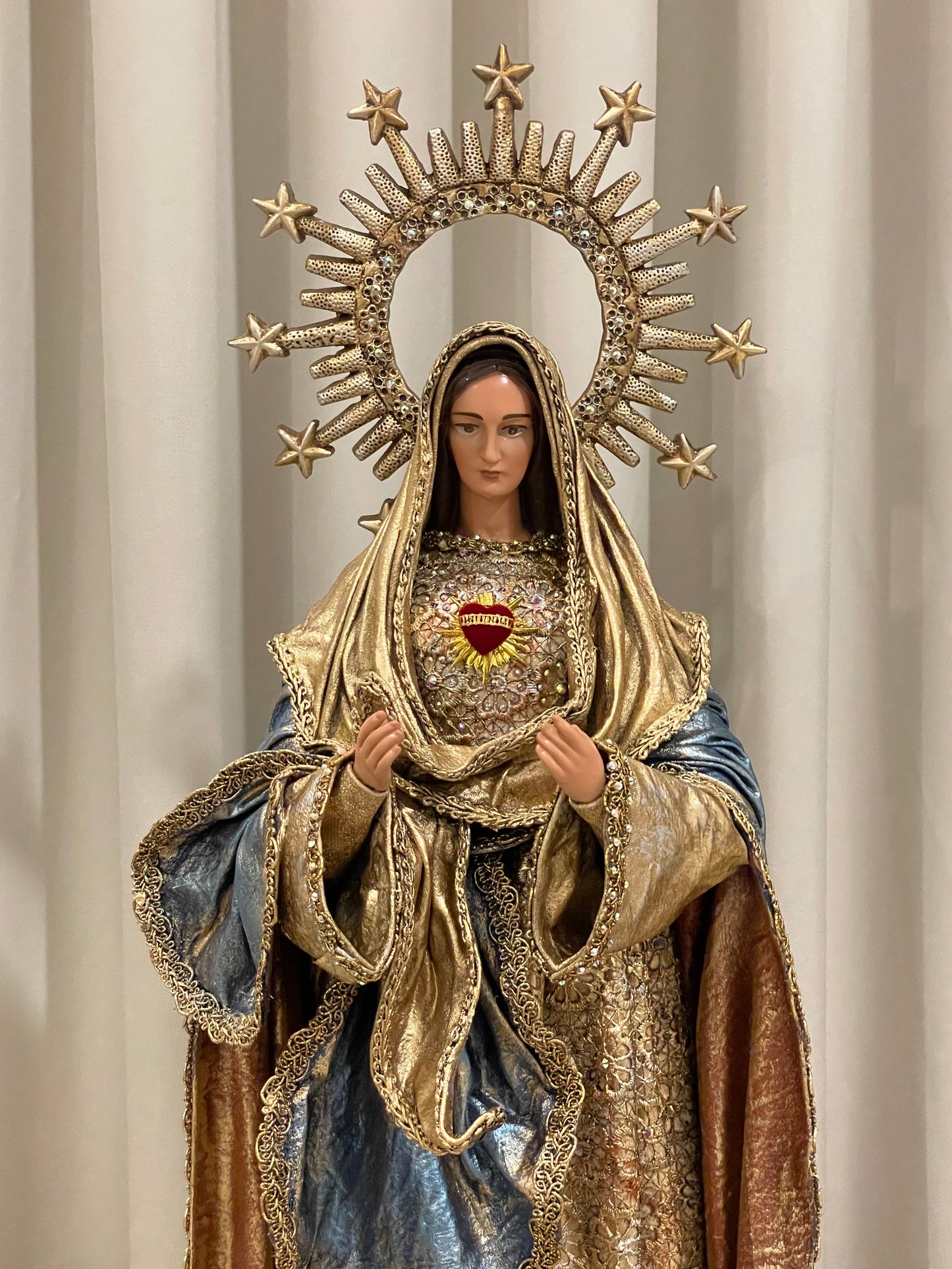 Virgen Inmaculado Corazón de María 62 cm