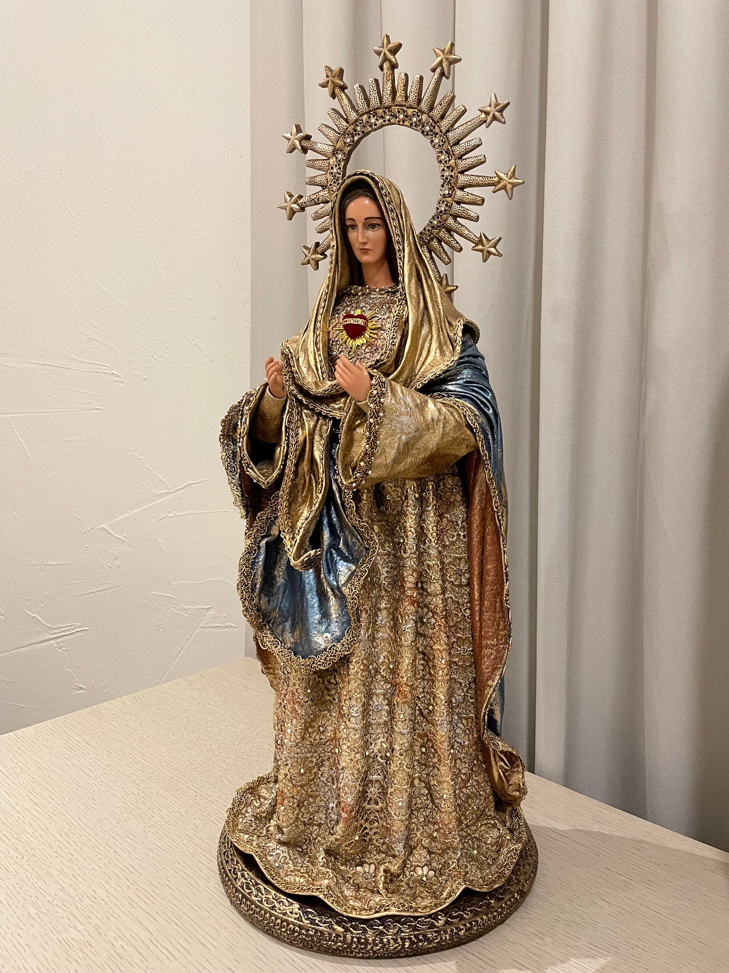 Virgen Inmaculado Corazón de María 62 cm