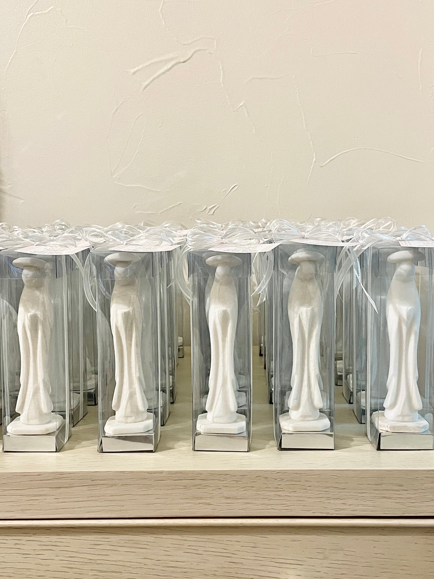Virgencita de Lourdes de Piedra Blanca 15 cm / Paquete de 10 piezas